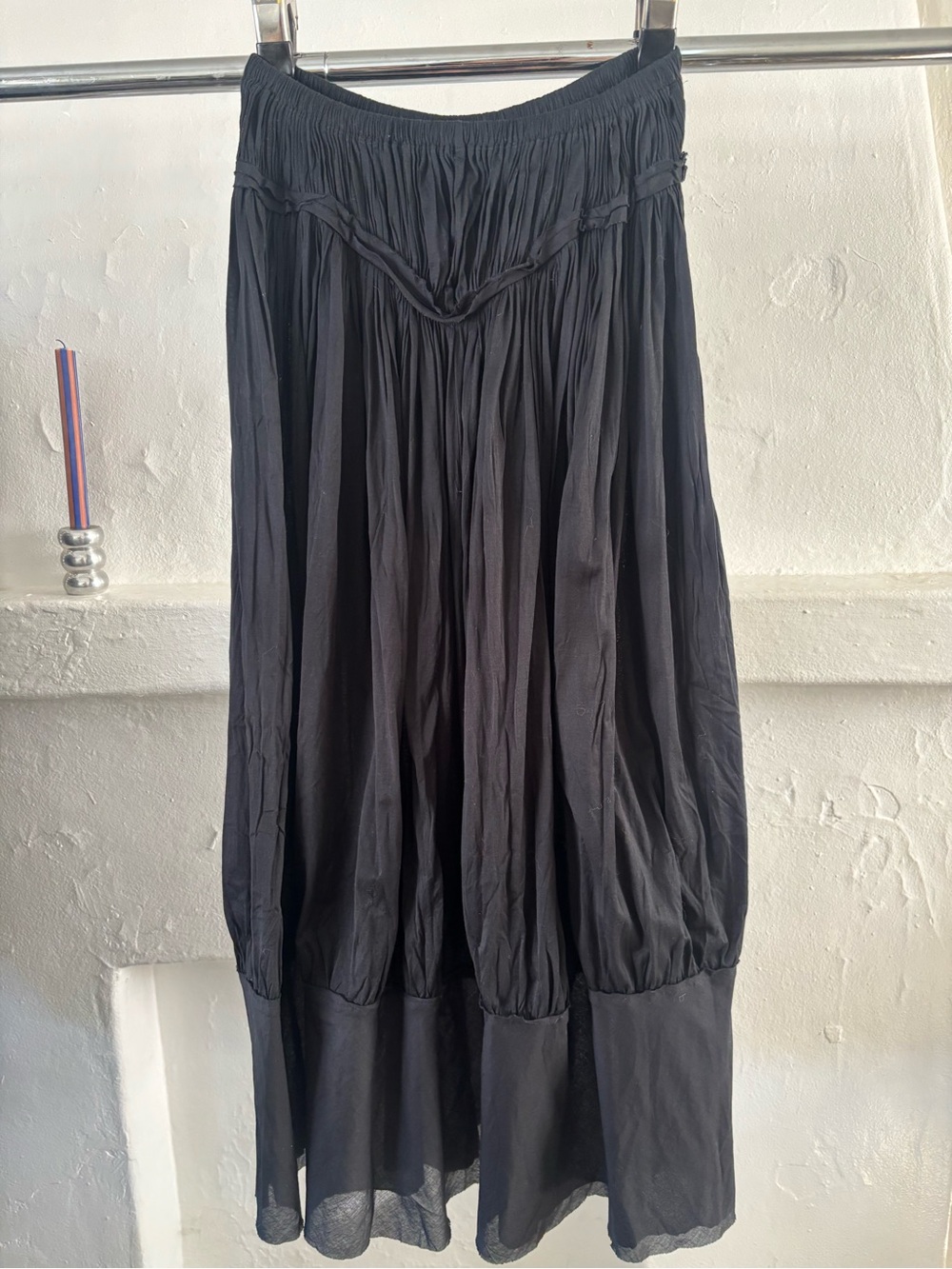 Vintage Issey Miyake gathered maxi skirt size 4